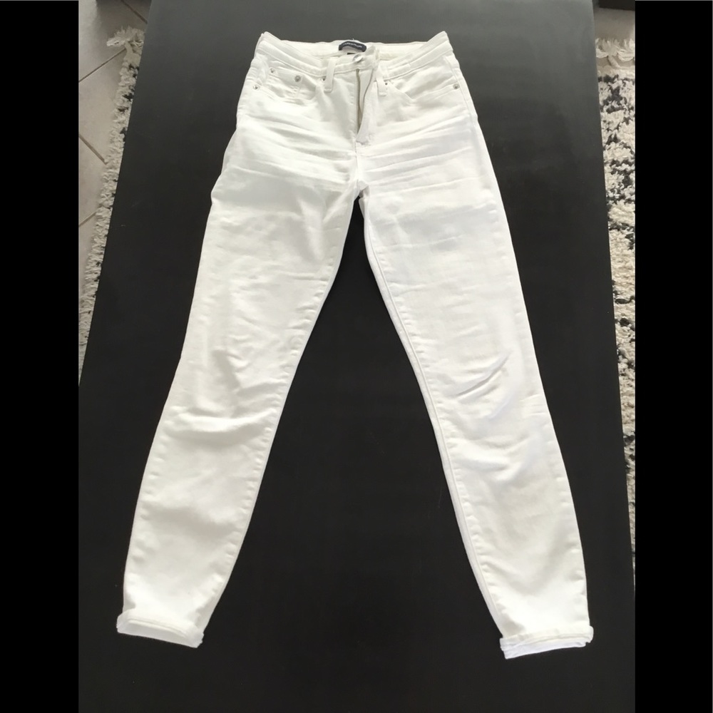 J crew white toothpick jeans